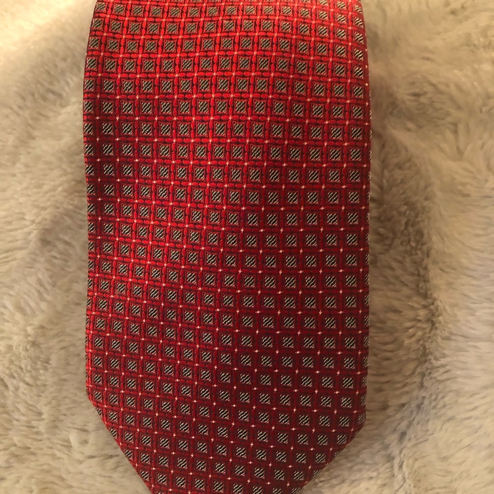 Zelma Red Patterned Men's Tie